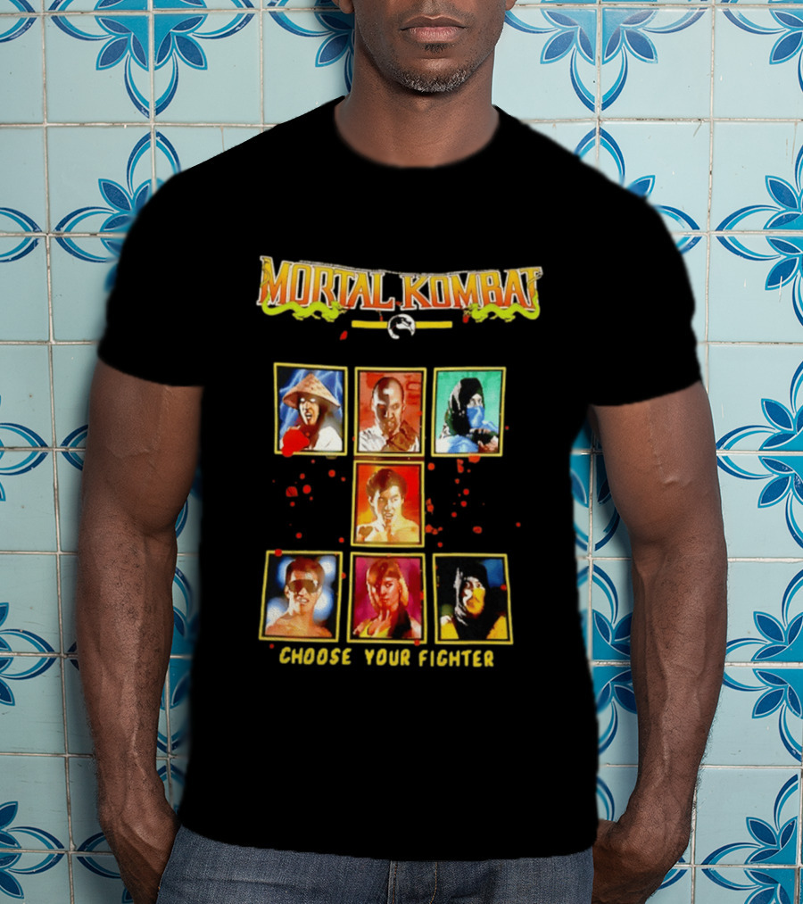Mortal Kombat Choose Your Fighter Iconic Characters Selection T-Shirt