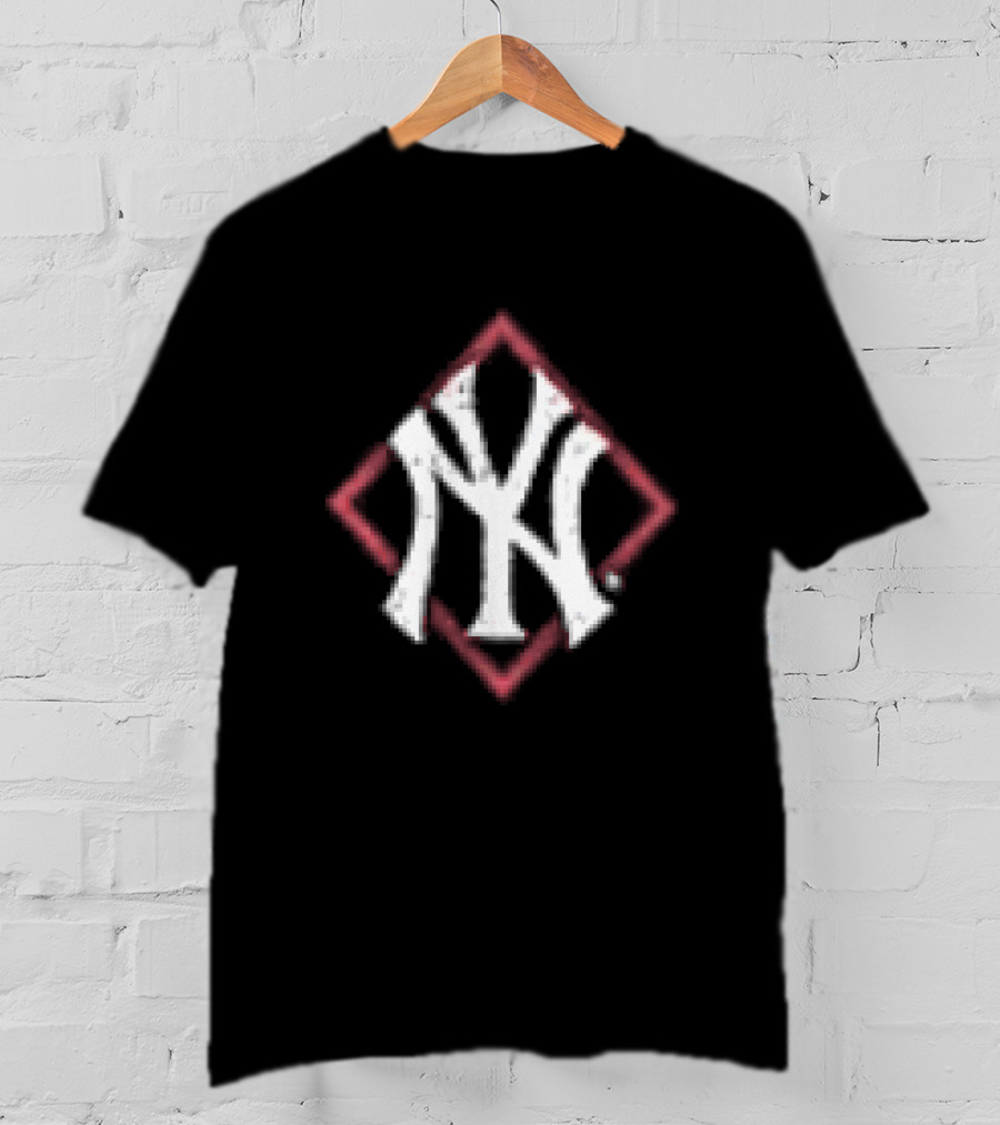 New York Yankees America's Pastime Black Americana NY Monogram T-Shirt