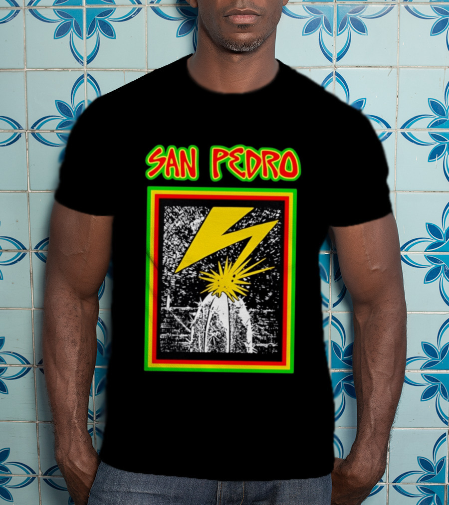 San Pedro Lightning Bolt Cactus Explosion T-Shirt