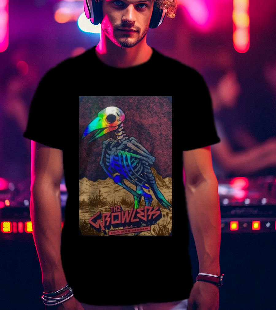 The Growlers Las Vegas Area 15 May 1 2026 Skeleton Bird T-Shirt
