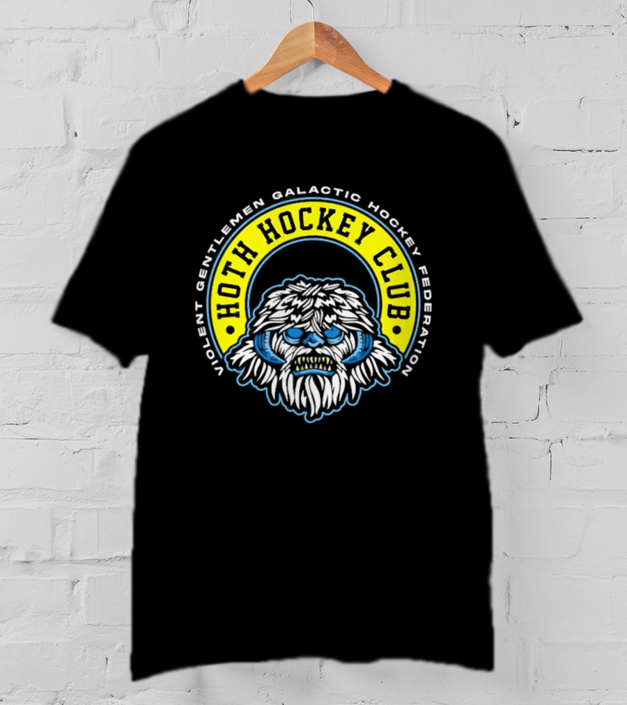 Violent Gentlemen Galactic Hockey Federation Hoth Hockey Club 2026 Wampa T-Shirt