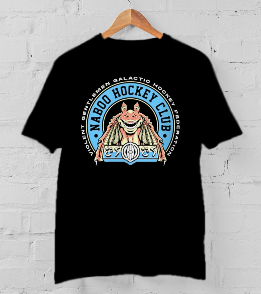 Violent Gentlemen Galactic Hockey Federation Naboo Hockey Club 2026 Retro Alien T-Shirt