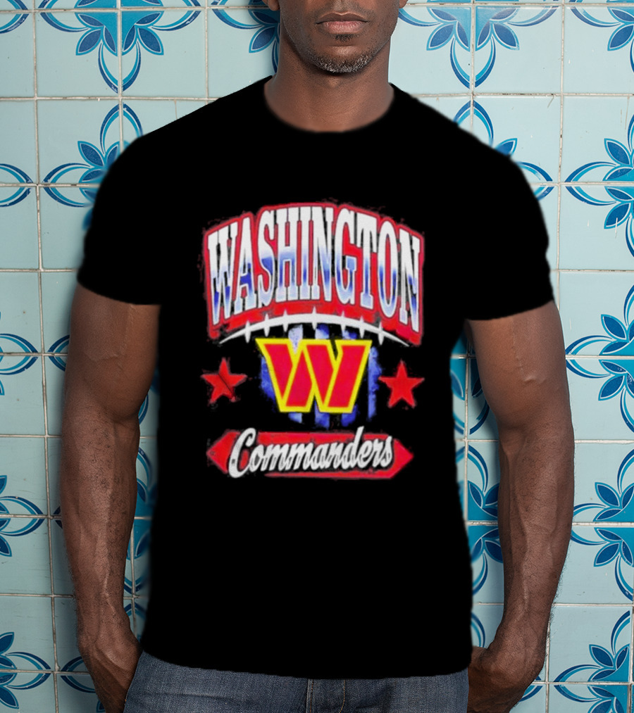 Washington Commanders W Americana Football Stars T-Shirt