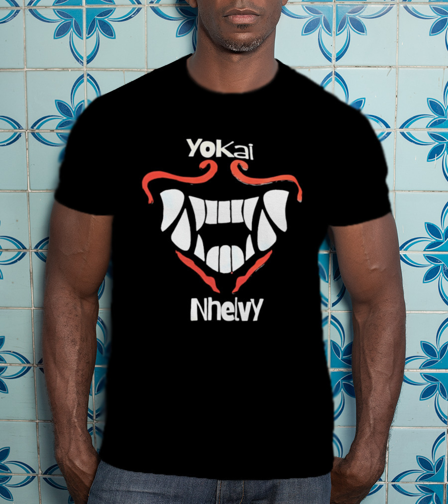 Yokai Nhelvy Demon Mask Teeth T-Shirt