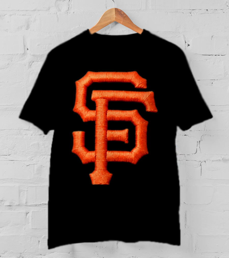 Alex Smith SF Giants Hat Orange Monogram T-Shirt