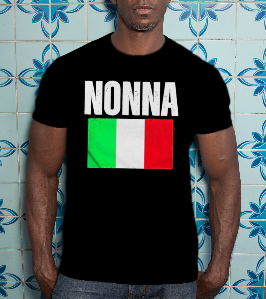 Italian Nonna Flag Pride With Italy T-Shirt
