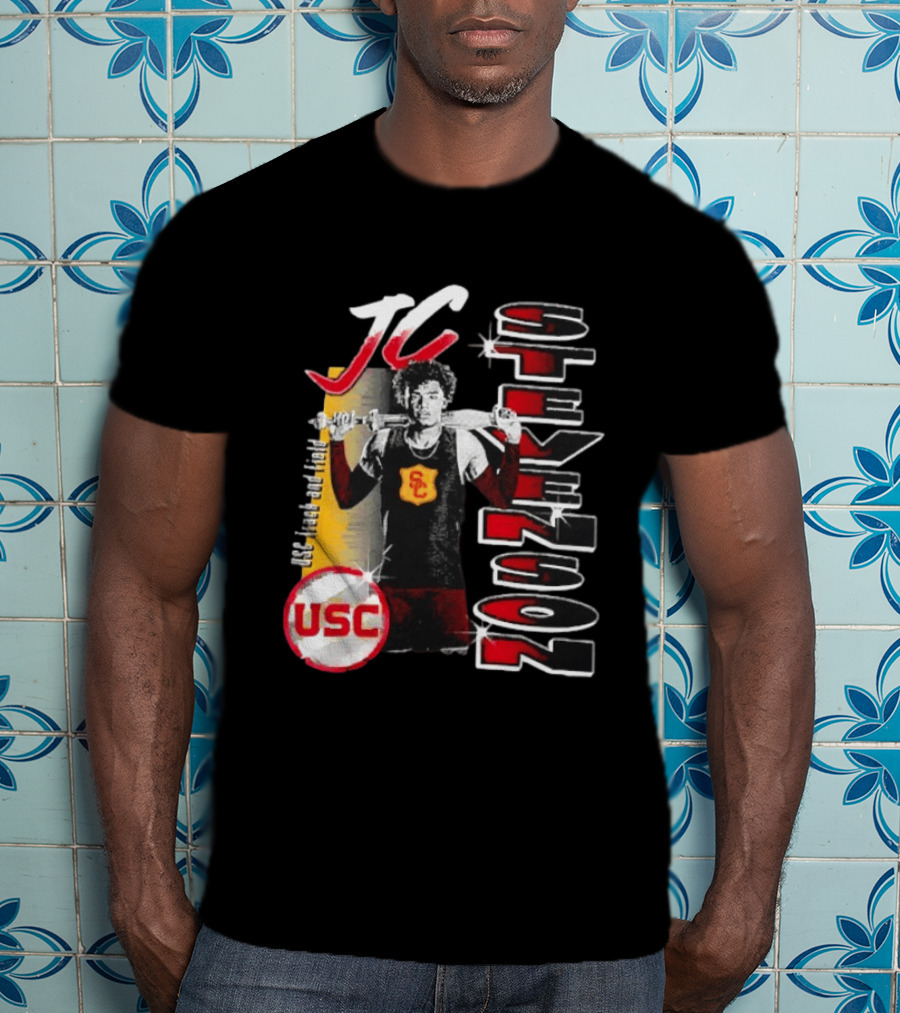 JC Stevenson USC Track And Field Player Name Athlete USC T-Shirt