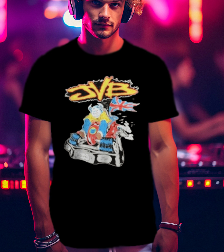 JVB Tour UK 2026 Viking Racer With Union Jack Flag T-Shirt
