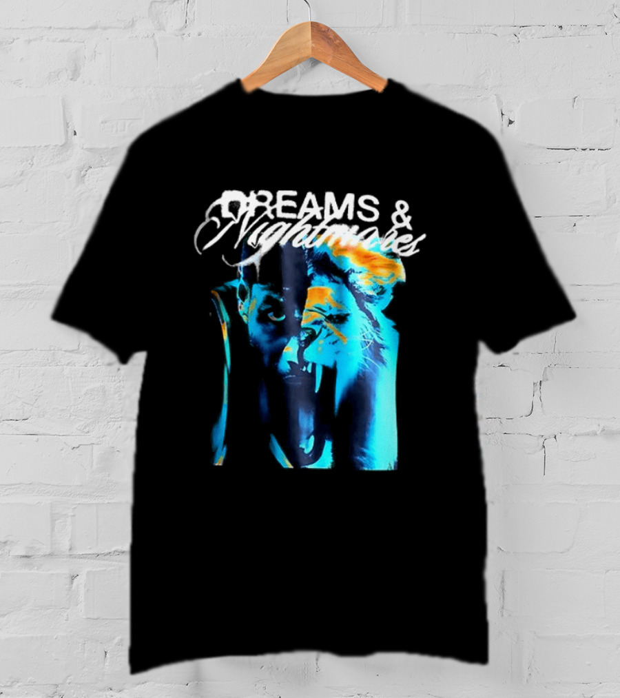 LeBron Dreams & Nightmares Nike Blue Orange Brushstroke T-Shirt