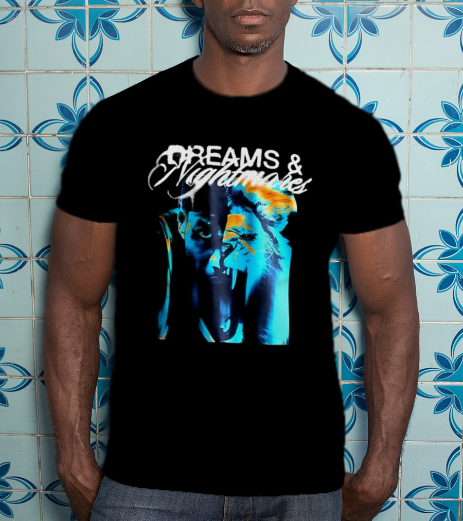 LeBron Dreams & Nightmares Nike Blue Orange Brushstroke T-Shirt
