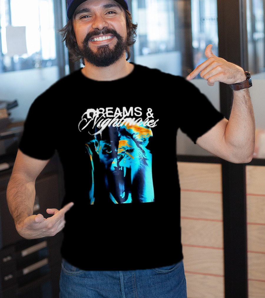 LeBron Dreams & Nightmares Nike Blue Orange Brushstroke T-Shirt