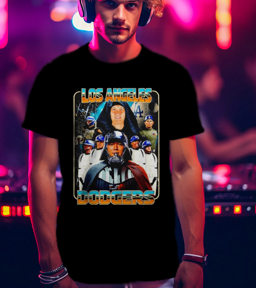 Los Angeles Dodgers Star Wars May The 4th Celebration T-Shirt