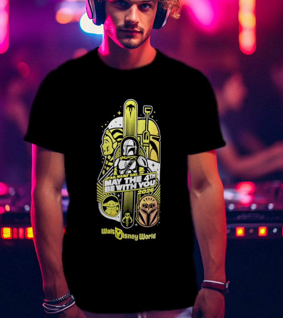Mandalorian Grogu Star Wars Day 2026 Walt Disney World Adventure T-Shirt