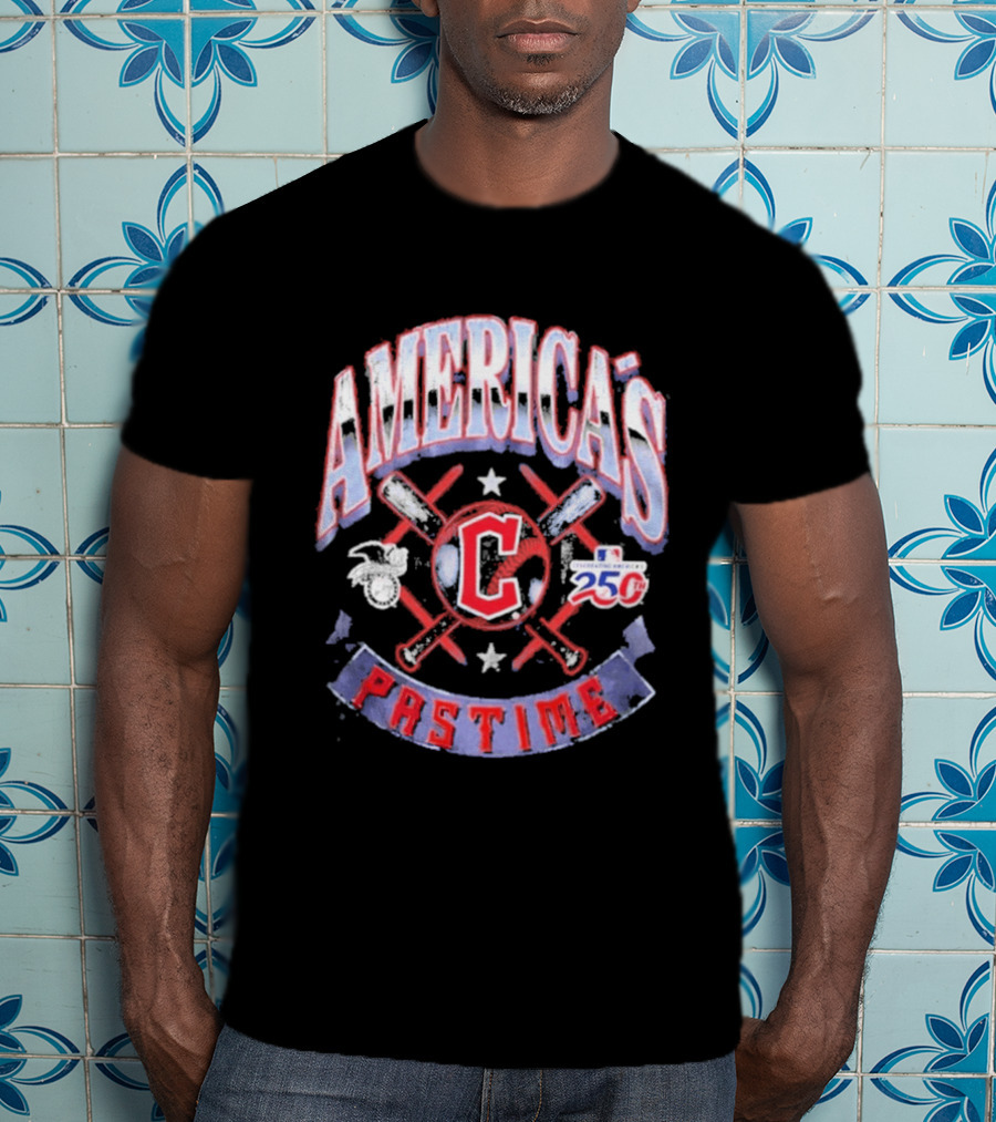 Cleveland Guardians 250th Anniversary America's Pastime T-Shirt