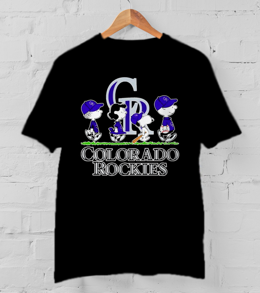 Colorado Rockies Peanuts Abbey Road 2026 T-Shirt