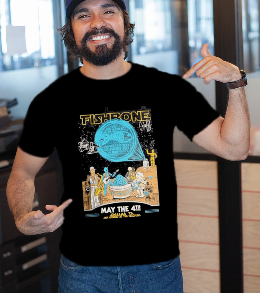 Fishbone Star Wars Day Dallas Texas 2026 Gig May The 4th Be With You At The Studio At The Factory T-Shirt