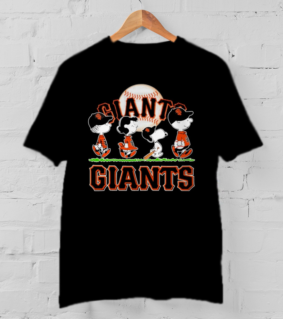 San Francisco Giants Peanuts Characters Abbey Road Baseball 2026 T-Shirt