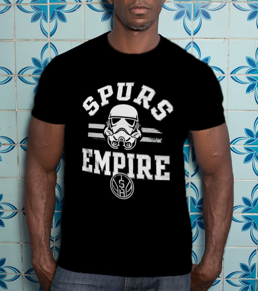 San Antonio Spurs Star Wars Stormtrooper Empire Basketball T-Shirt
