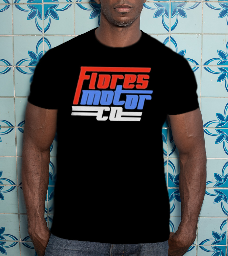 Wyatt Flores Flores Motor CO 2026 Tour Red And Blue T-Shirt