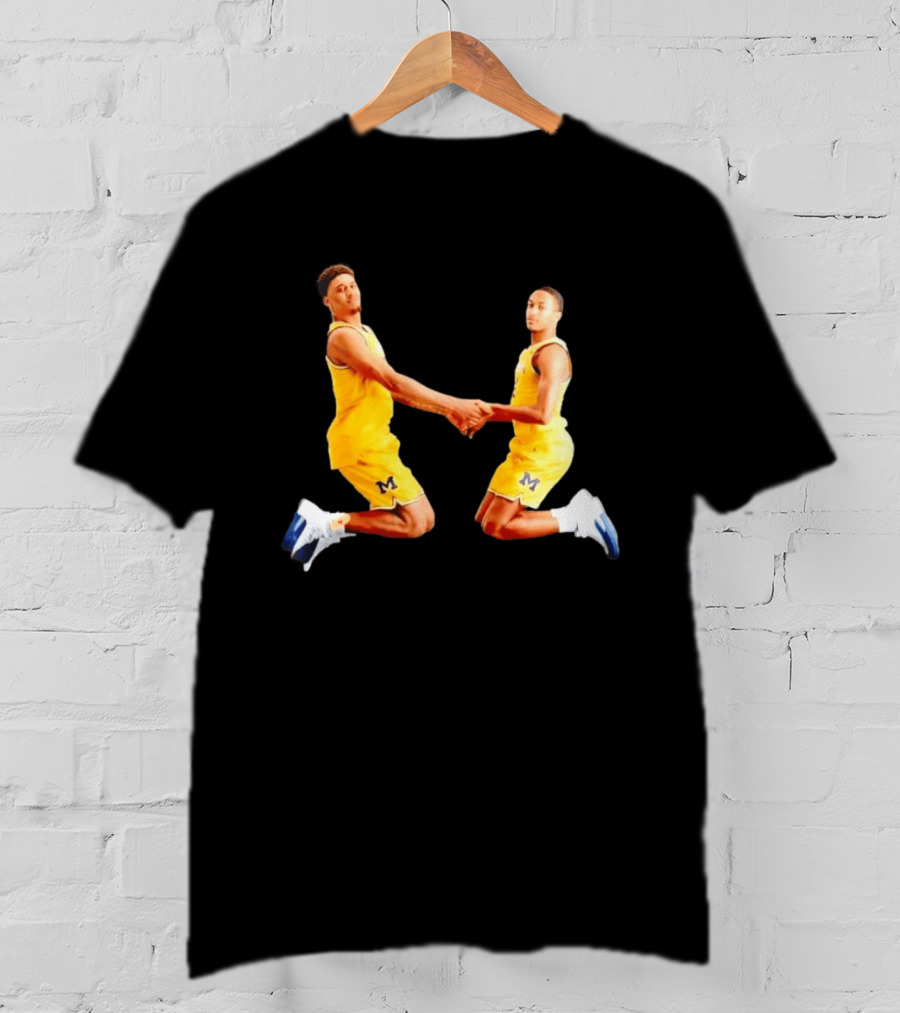 Yaxel Lendeborg Nimari Burnett Michigan Basketball Jump Mount Clumsy T-Shirt