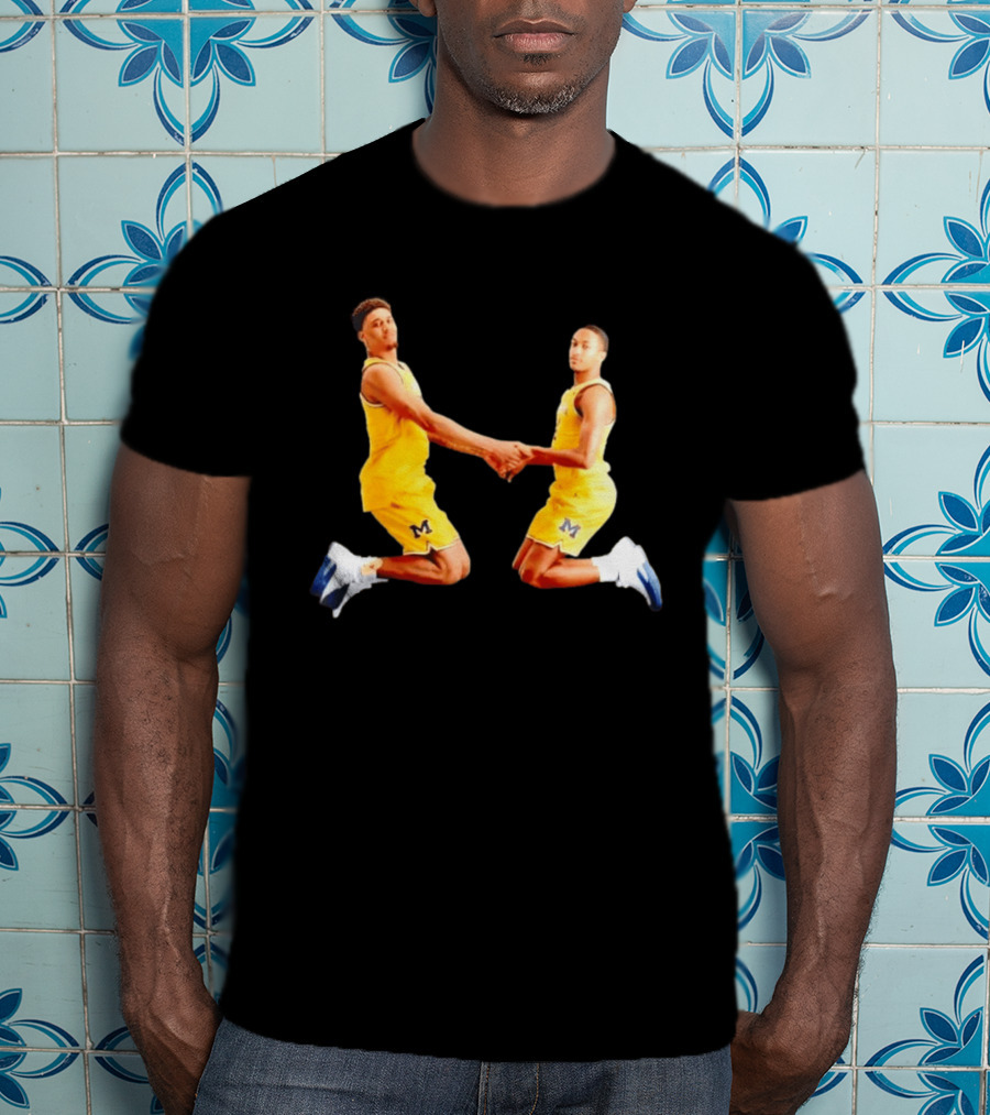 Yaxel Lendeborg Nimari Burnett Michigan Basketball Jump Mount Clumsy T-Shirt