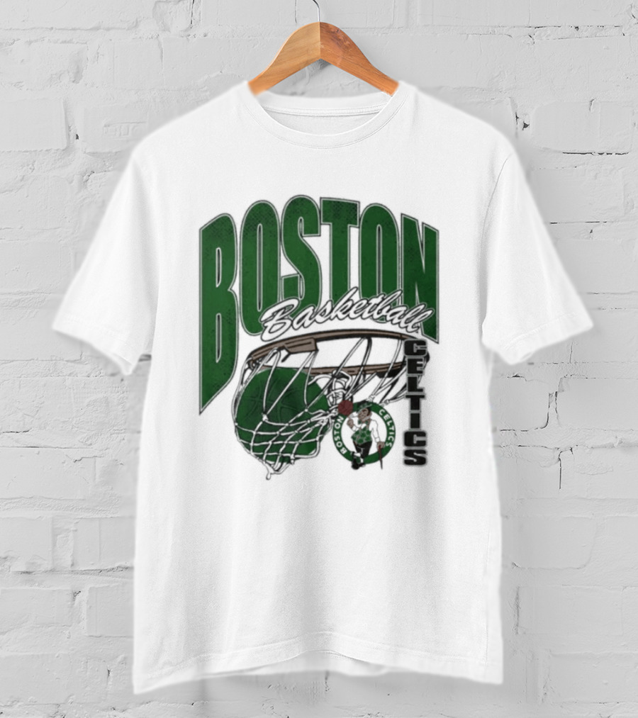 Boston Celtics Basketball 2026 Script Swish T-Shirt