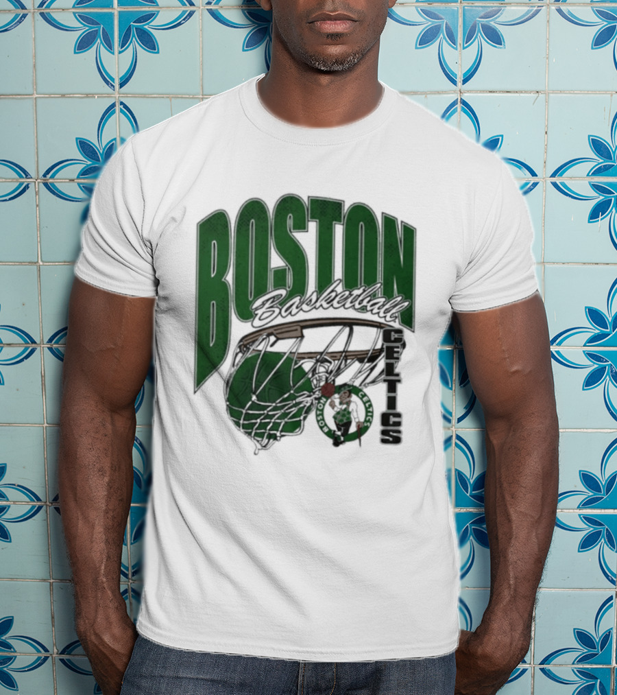 Boston Celtics Basketball 2026 Script Swish T-Shirt