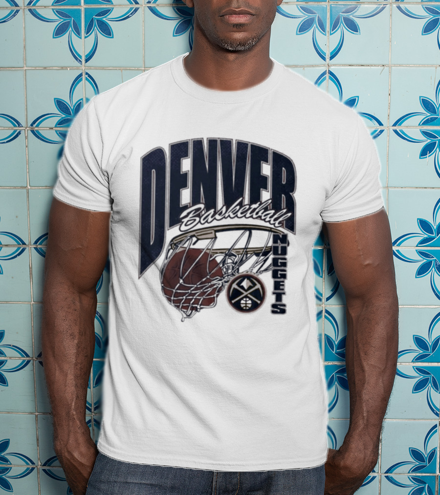 Denver Basketball 2026 Nuggets Script Swish T-Shirt