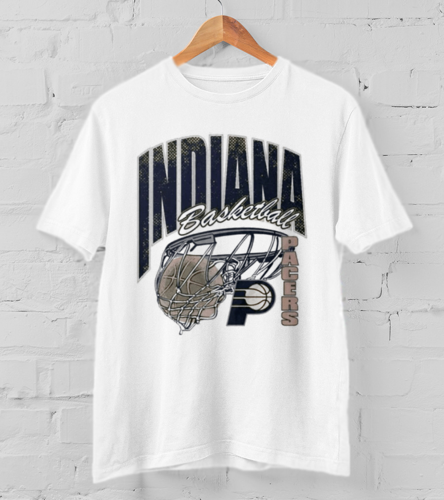 Indiana Pacers 2026 Script Swish Basketball T-Shirt