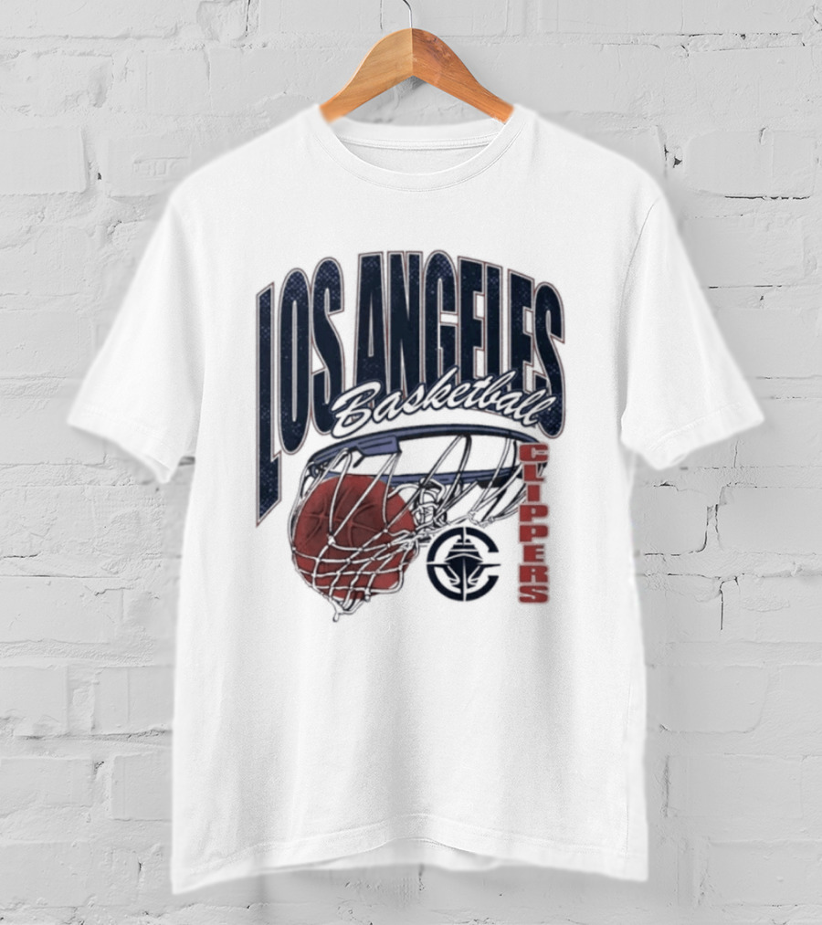 Los Angeles Clippers Script Swish Basketball 2026 T-Shirt