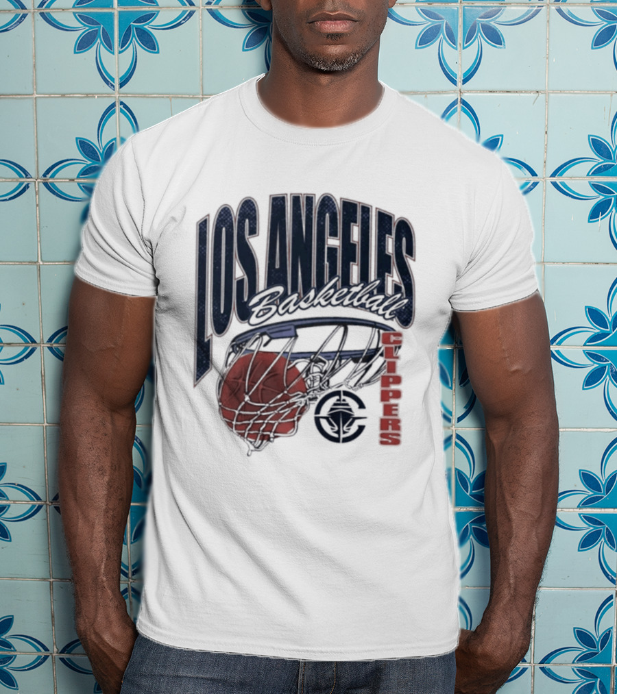 Los Angeles Clippers Script Swish Basketball 2026 T-Shirt