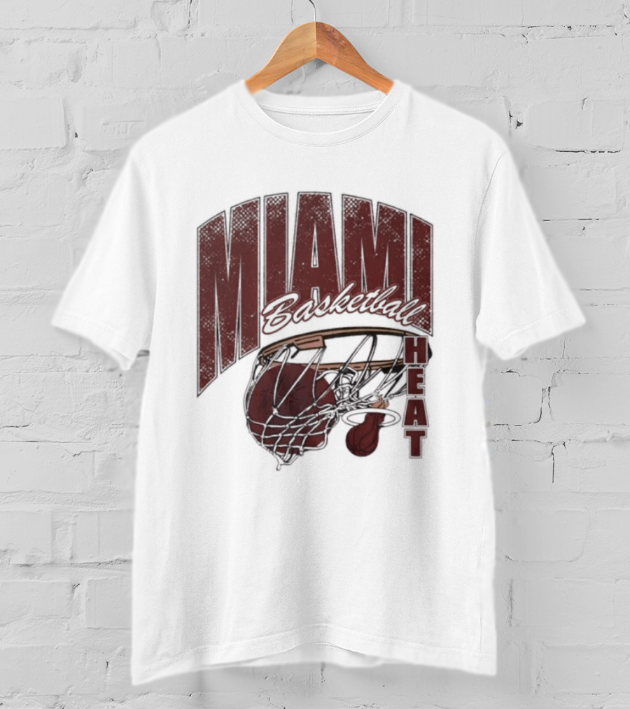 Miami Basketball Swish 2026 Hoop Dunk T-Shirt