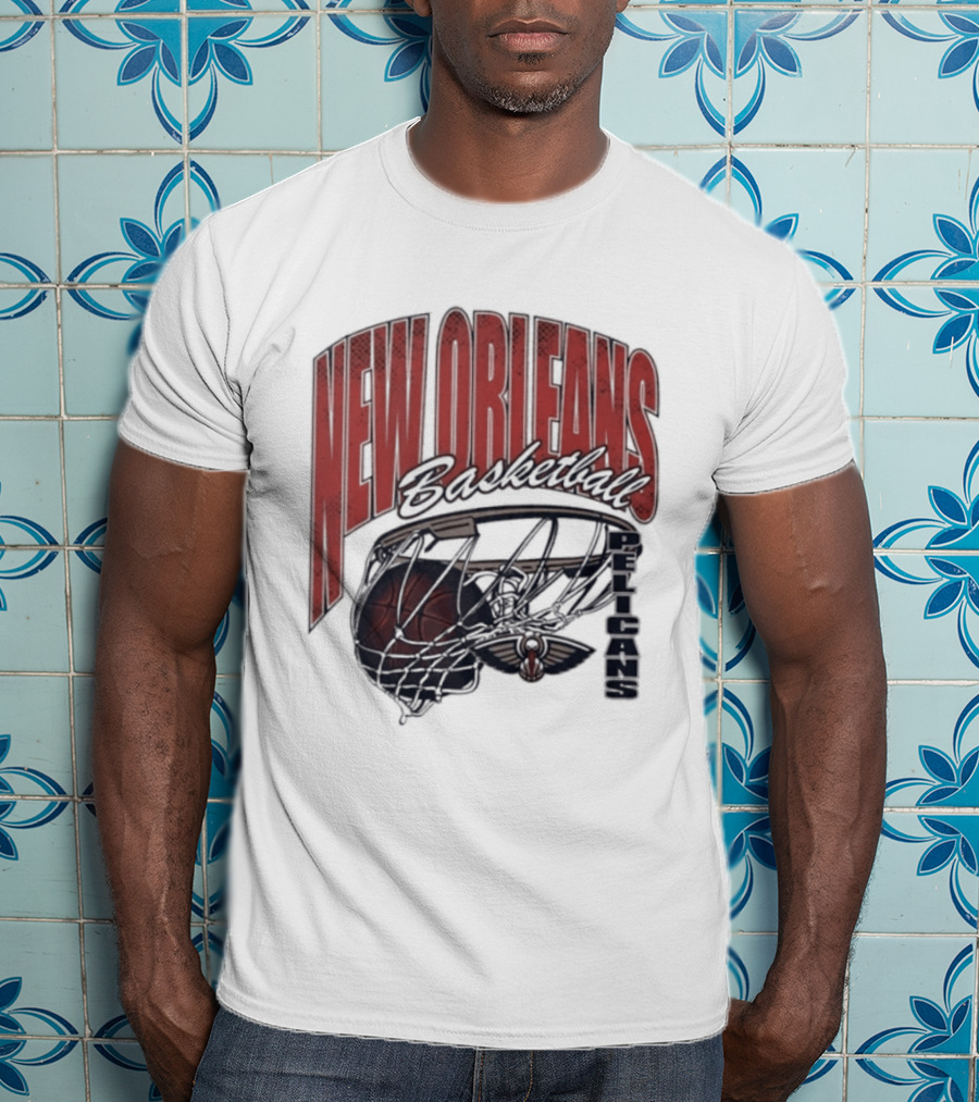 New Orleans Basketball Swish 2026 Pelicans T-Shirt