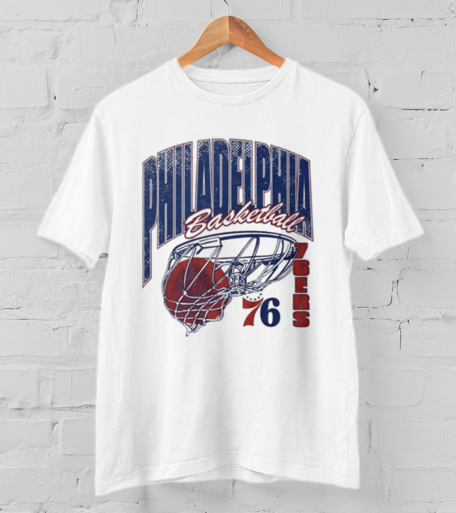 Philadelphia Basketball 76ers Swish Script 2026 T-Shirt