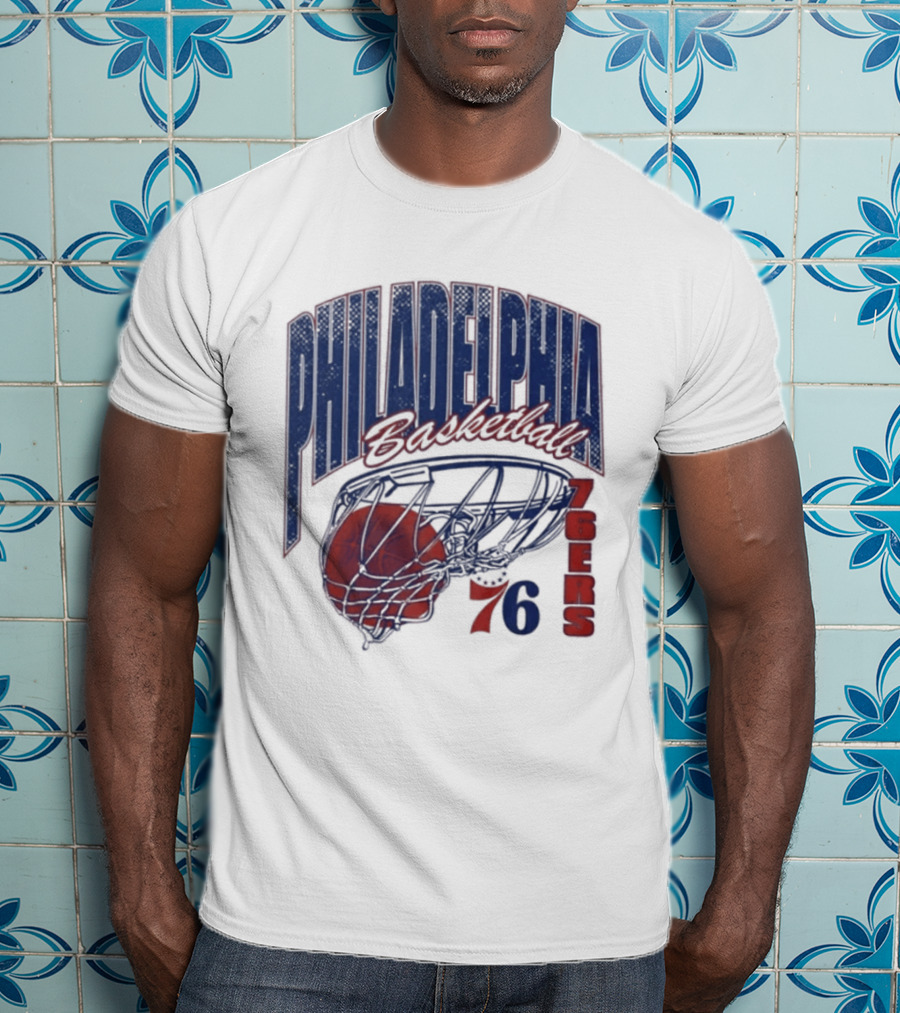 Philadelphia Basketball 76ers Swish Script 2026 T-Shirt