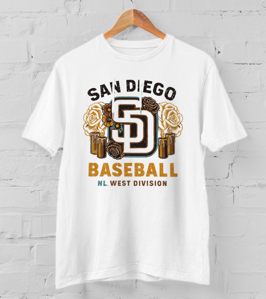 2026 San Diego Padres La Catrina City Connect Baseball NL West Division T-Shirt