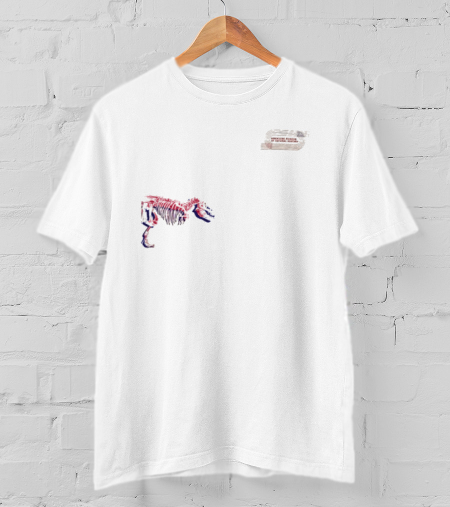 Amnh Adult Wrap Around Dinosaur Museum Fossil Pop T-Shirt