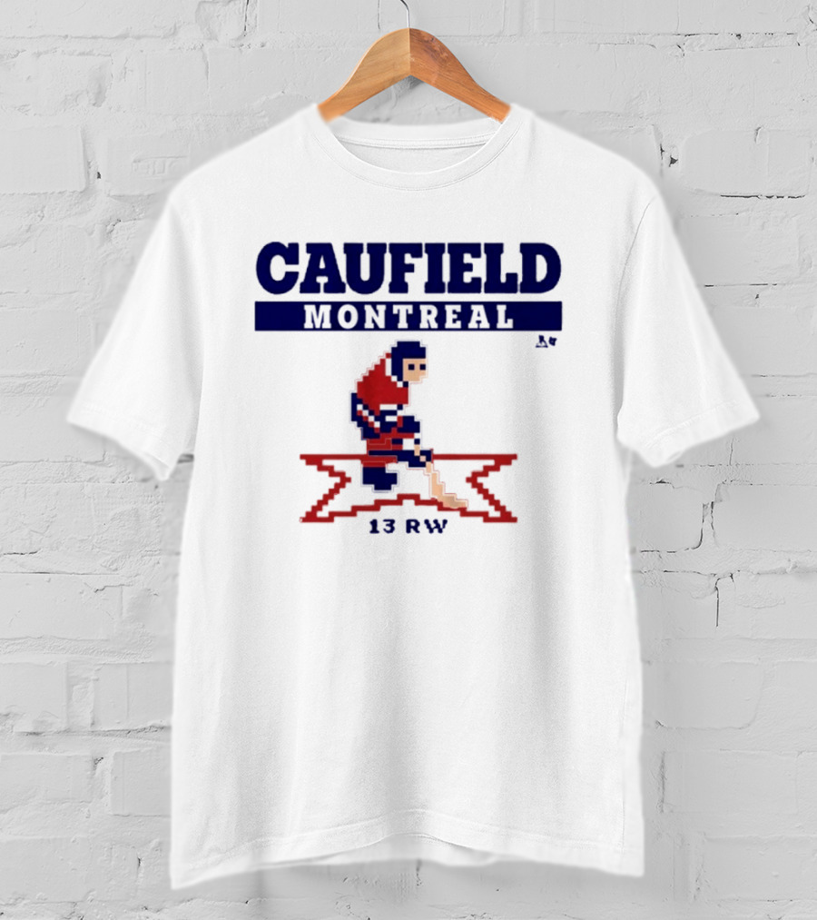 Caufield Montreal 13 RW Hockey Player Pixel T-Shirt