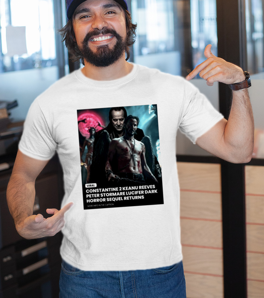 Constantine 2 Keanu Reeves Peter Stormare Lucifer Dark Horror Sequel Returns Viral T-Shirt