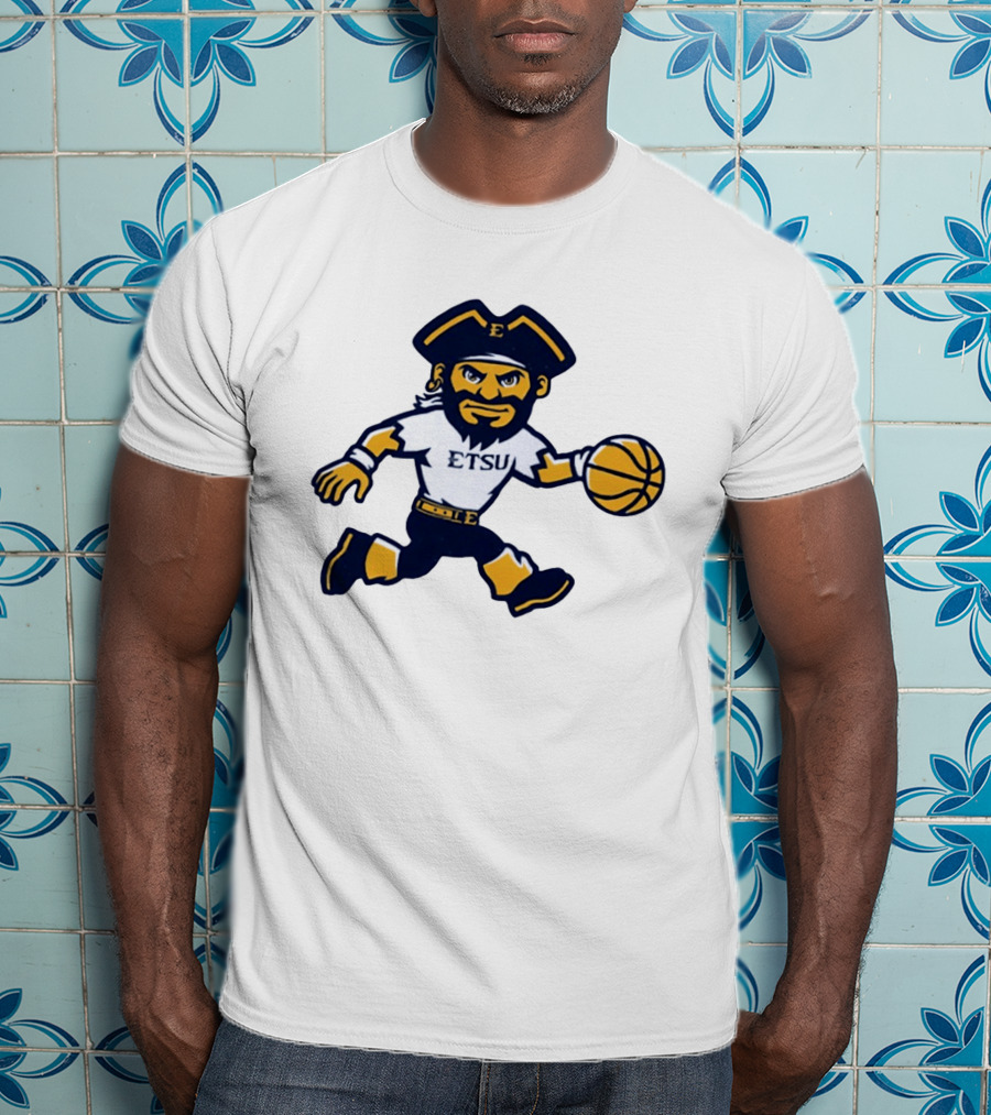 ETSU Buccaneers Basketball Pirate Mascot East Tennessee State University T-Shirt