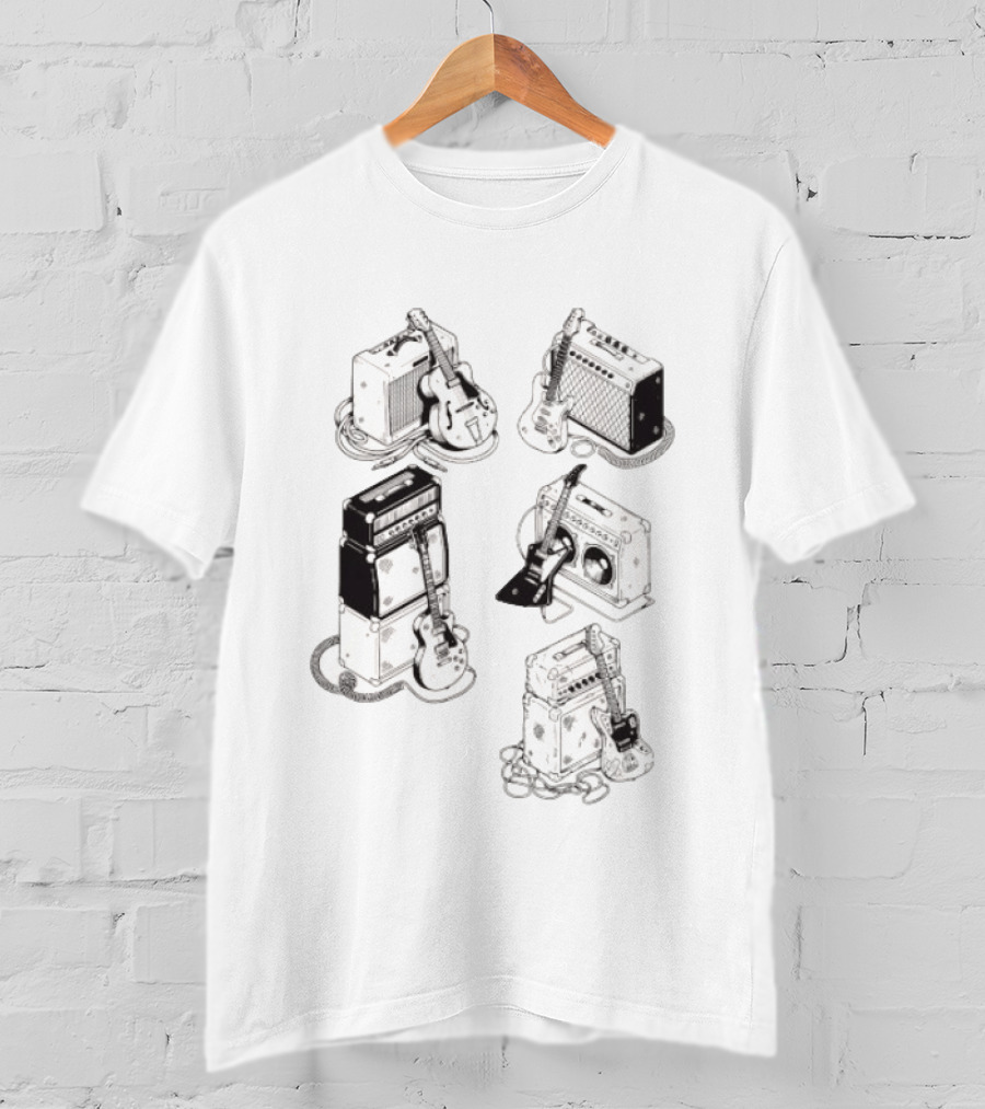 Guitar Eras Vintage Amplifier Collection T-Shirt
