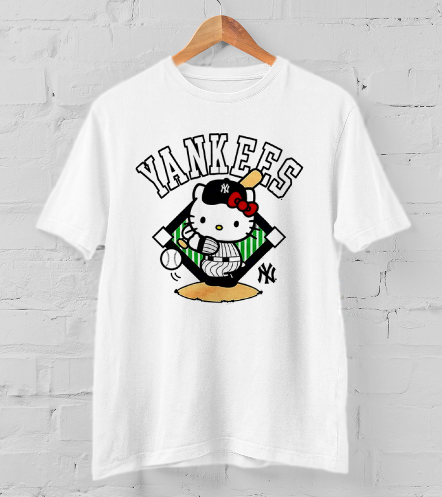 Hello Kitty Yankees Baseball Swing 2026 T-Shirt