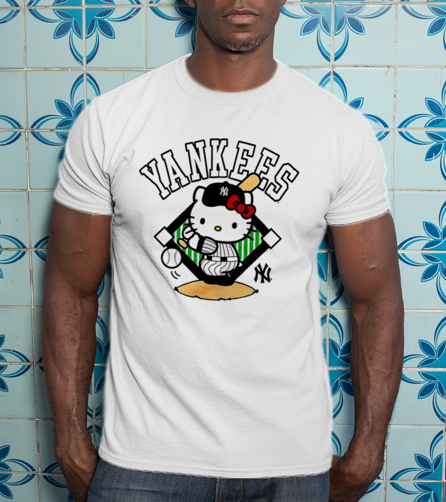 Hello Kitty Yankees Baseball Swing 2026 T-Shirt