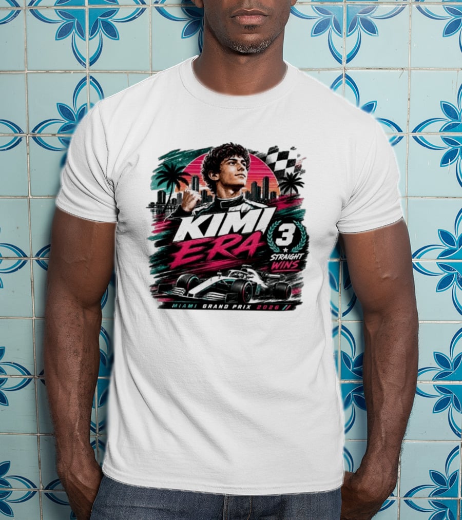 Kimi Era 3 Straight Wins Miami Grand Prix 2026 T-Shirt