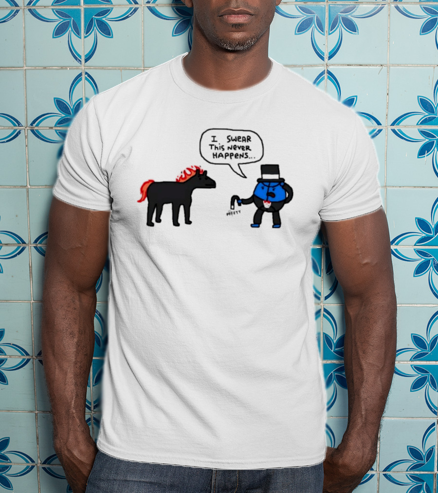 Orlando Magic Lose I Swear This Never Happens Meme Horse And Top Hat T-Shirt