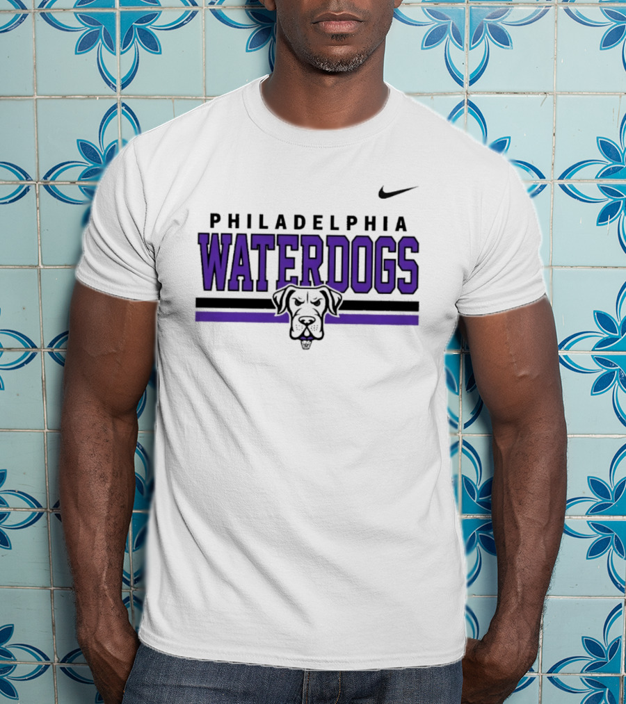 Philadelphia Waterdogs Nike Dri FIT Stripe Sportswear Collection T-Shirt