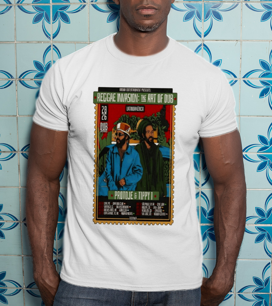 Reggae Invasion The Art Of Dub Protoje Tippy I 2026 Latin America Tour T-Shirt