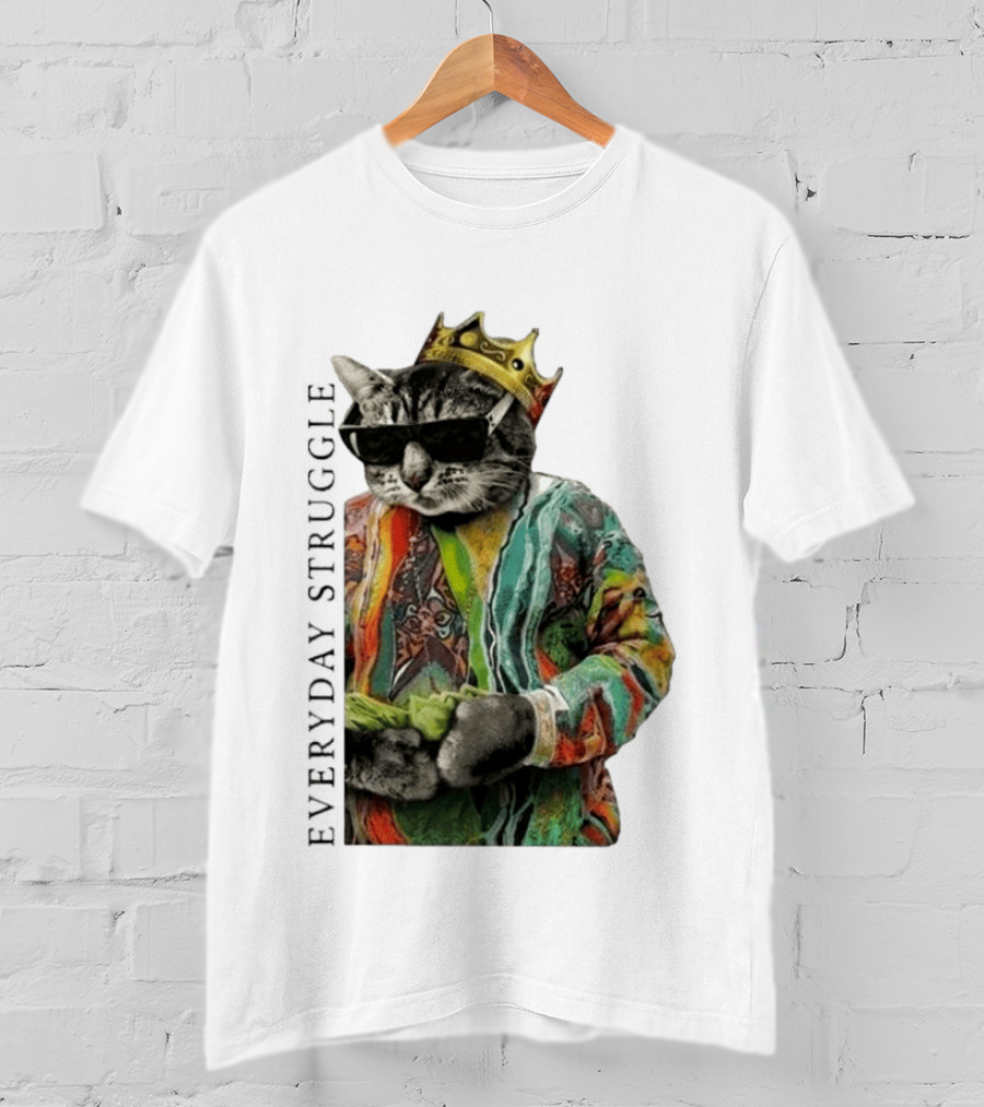 Scottie Barnes Everyday Struggle Cat In Colorful Crowned Outfit T-Shirt