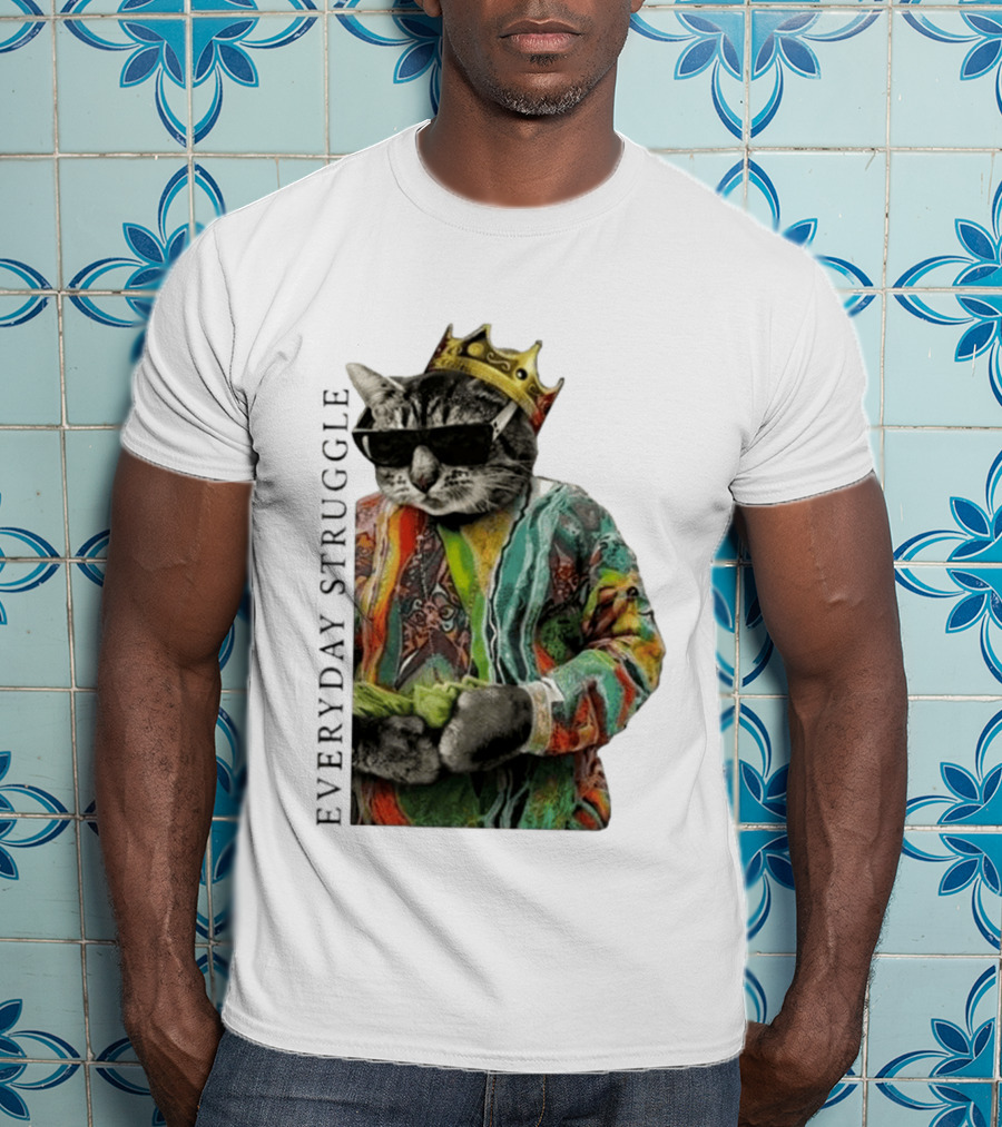 Scottie Barnes Everyday Struggle Cat In Colorful Crowned Outfit T-Shirt