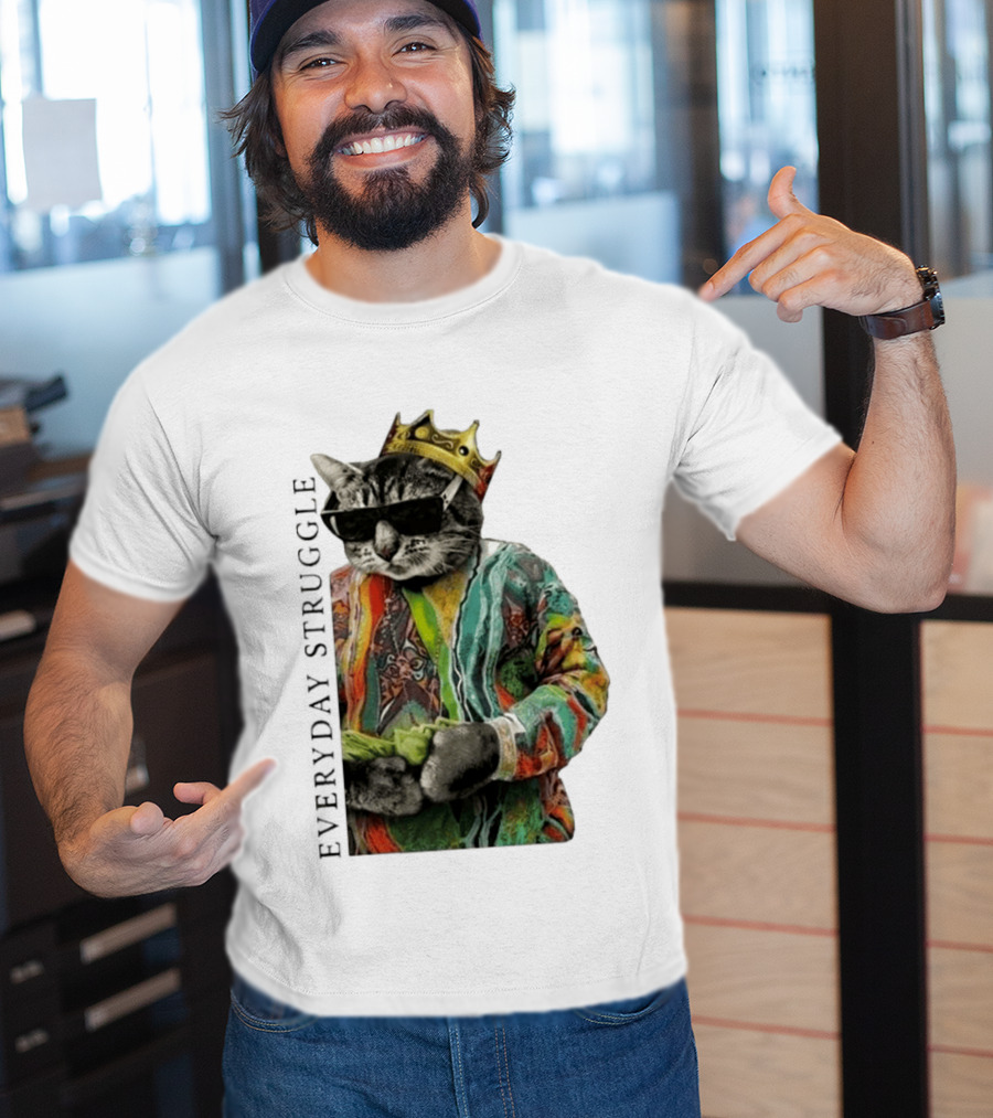 Scottie Barnes Everyday Struggle Cat In Colorful Crowned Outfit T-Shirt